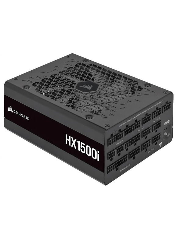CORSAIR HX1500i Fully Modular Ultra-Low Noise ATX Power Supply - ATX 3.0 & PCIe 5.0 Compliant - Fluid Dynamic Bearing Fan - CORSAIR iCUE Software Compatible - 80 PLUS Platinum Efficiency