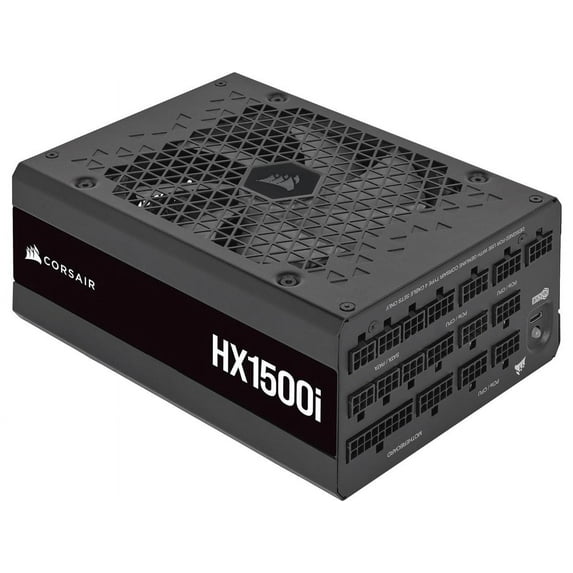 CORSAIR HX1500i Fully Modular Ultra-Low Noise ATX Power Supply - ATX 3.0 & PCIe 5.0 Compliant - Fluid Dynamic Bearing Fan - CORSAIR iCUE Software Compatible - 80 PLUS Platinum Efficiency