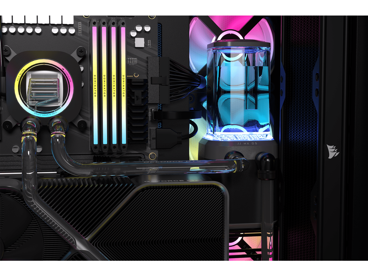 CORSAIR Hydro X Series iCUE LINK XH405i Custom Cooling Kit Hardline