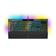 CORSAIR K100 RGB Mechanical Gaming Keyboard, Backlit RGB LED CHERRY MX SPEED, Double-Shot PBT Keycaps, with Magnetic Detachable Memory Foam Palm Rest - Black