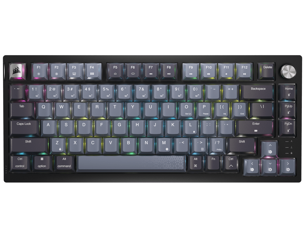 CORSAIR K65 PLUS WIRELESS 75% RGB Mechanical Gaming Keyboard - Pre-Lubricated CORSAIR MLX Red Linear Switches - 2.4GHz Wireless - Bluetooth®