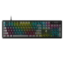 CORSAIR K70 CORE RGB Wired Gaming Mechanical Keyboard with Pre-lubricated Corsair MLX Red Linear Key switches, Media Control Dial, Sound Dampening, iCUE Compatibility, QWERTY NA Layout - Grey