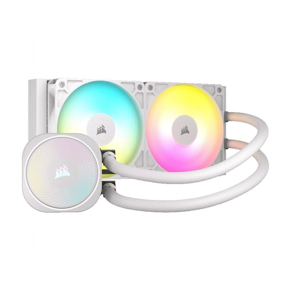 CORSAIR NAUTILUS 240 RS ARGB Liquid CPU Cooler – White – RS120 ARGB Fans – Fits Intel® LGA 1851, AMD® AM5/AM4 – Simple Daisy-Chain Connections - Direct Motherboard Connection