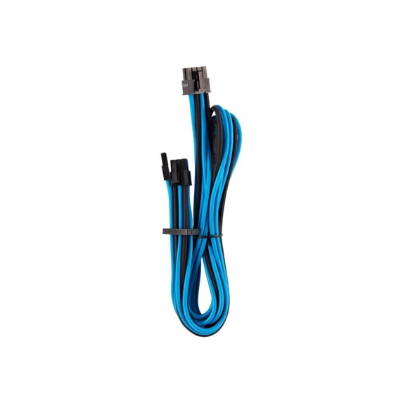 2FT Corsair PCI-E 6+2 Pin To PCI-E 8 Pin Internal Power Cable - Black, Blue