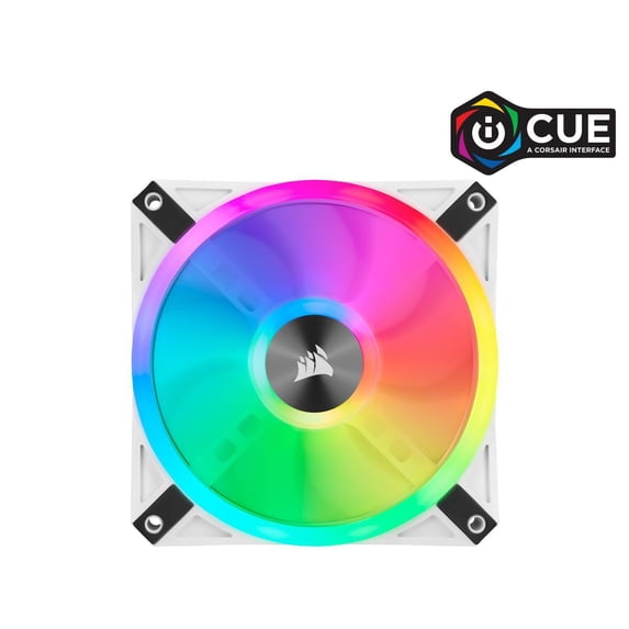 Corsair iCUE QL120 RGB 120mm PWM White Fan - Single Pack - 1 Pack