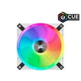 thumbnail image 1 of Corsair iCUE QL120 RGB 120mm PWM White Fan - Triple Fan Kit With Lighting Node CORE - 3 Pack, 1 of 7