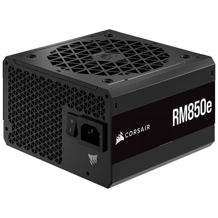 Corsair RM850e Fully Modular Low-Noise ATX Power Supply (Dual EPS12V Connectors, 105°C-Rated Capacitors, 80 Plus Gold Efficiency, Modern Standby Support) Black
