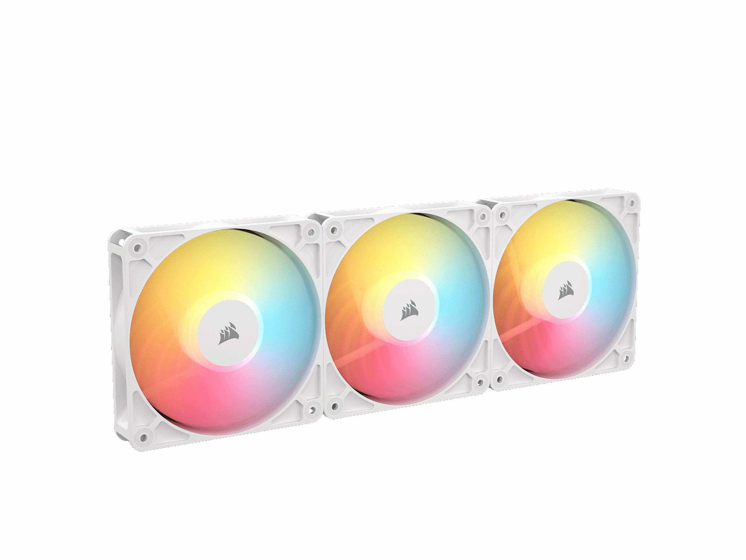CORSAIR RS120-R ARGB 120mm PWM Reverse Fans Triple Pack – White