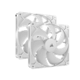 thumbnail image 1 of CORSAIR RS140 PWM 140mm Fans Dual Pack - White - Simplified Control - Daisy-Chain 4-Pin PWM Connection - Concentrated AirGuide Cooling - Magnetic Dome Bearing, 1 of 10