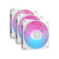 thumbnail image 1 of CORSAIR RX RGB Series, iCUE LINK RX120 RGB White, 120mm Fan, Triple Pack, 1 of 19