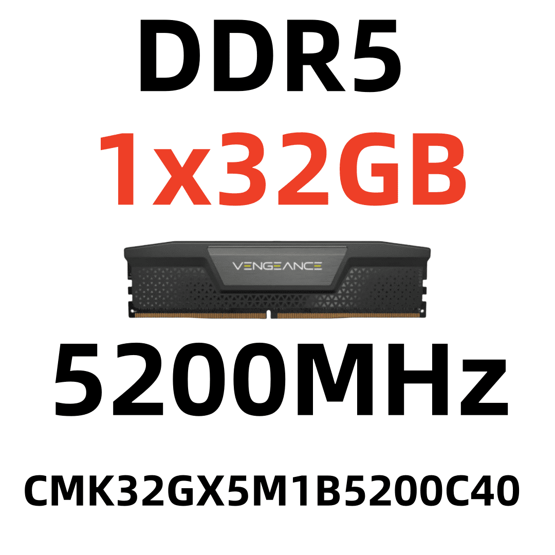 CORSAIR VENGEANCE DDR5 RAM 32GB for PC,5200MHz,CMK32GX5M1B5200C40