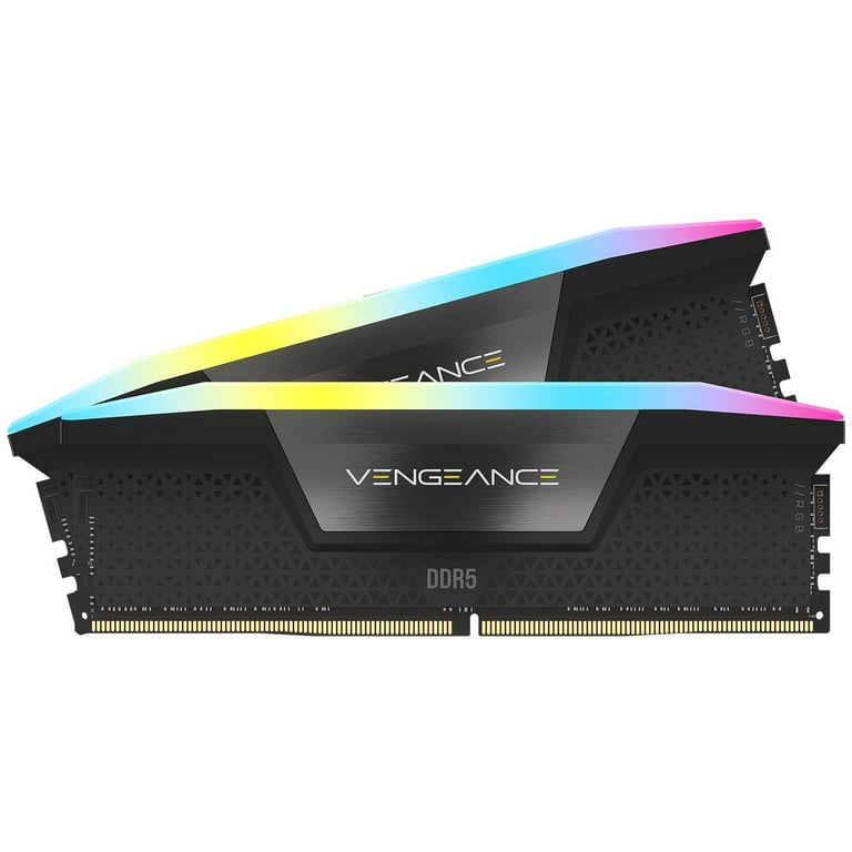 CORSAIR VENGEANCE RGB DDR5 RAM 64GB (2x32GB) DDR5 6600MHz C32-39-39-76 Intel Optimized Computer Memory (iCUE Compatible, Fast Performance, XMP 3.0 Profiles) Black - Walmart.com