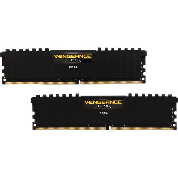 Corsair Vengeance LPX 16GB (2x8GB) DDR4 DRAM 2400MHz (PC4-19200) C14 Memory Kit - Black