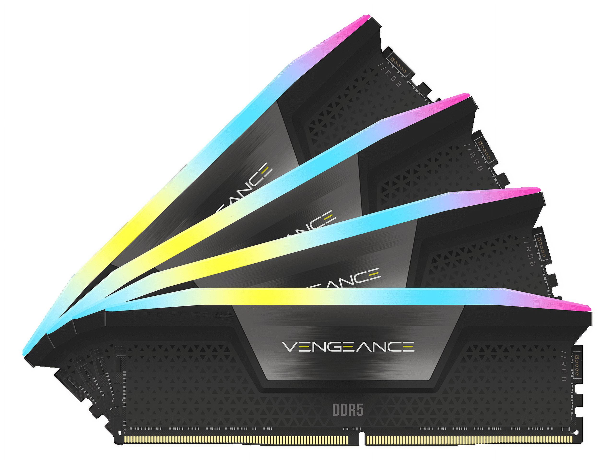 メモリ Corsair Vengeance RGB 192GB(48GB×4) VENGEANCE® 192GB (4x48GB) DDR5 DRAM 5200MHz C38 Memory Kit — Black