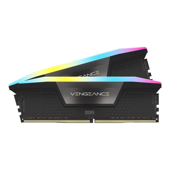 CORSAIR Vengeance RGB 64GB (4 x 16GB) 288-Pin PC RAM DDR5 5600 (PC5 44800) Desktop Memory Model CMH64GX5M4B5600Z36