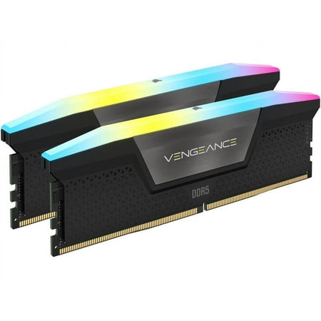 CORSAIR Vengeance RGB 96GB (2 x 48GB) 288-Pin PC RAM DDR5 6000 (PC5 48000) Desktop Memory Model CMH96GX5M2E6000C36