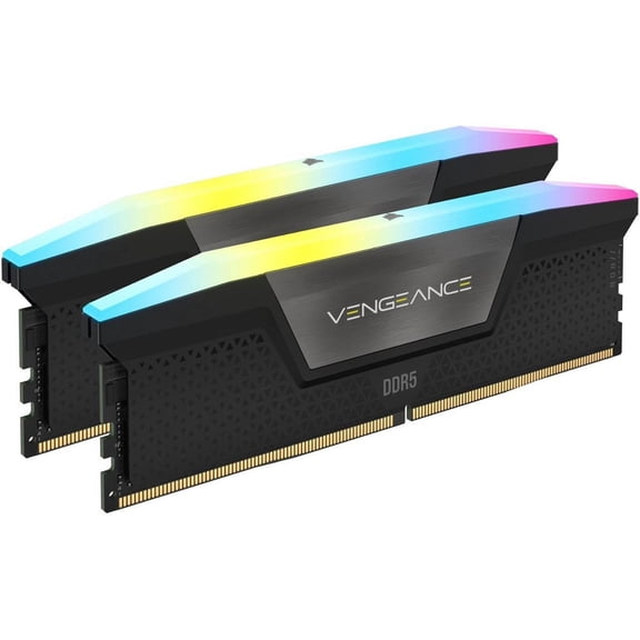 CORSAIR Vengeance RGB 96GB (2 x 48GB) 288-Pin PC RAM DDR5 6000 (PC5 48000) Desktop Memory Model CMH96GX5M2E6000C36