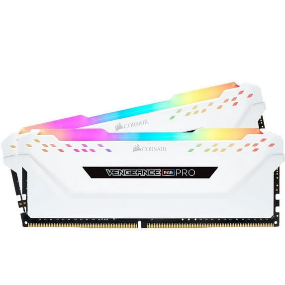 Corsair Vengeance RGB Pro 16GB (2 x 8GB) DDR4 DRAM 3600MHz C18 Memory Kit, White