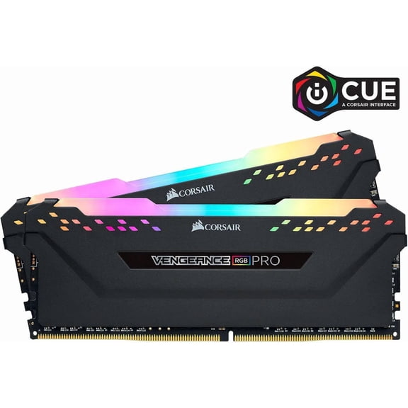 CORSAIR Vengeance RGB Pro 16GB (2 x 8GB) 288-Pin PC RAM DDR4 3200 (PC4 25600) Desktop Memory Model CMW16GX4M2E3200C16