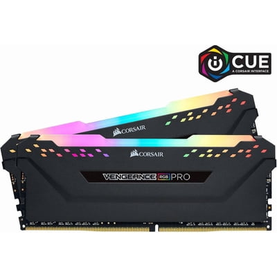 CORSAIR Vengeance RGB Pro 16GB (2 x 8GB) 288-Pin PC RAM DDR4 3200 (PC4 25600) Desktop Memory Model CMW16GX4M2E3200C16