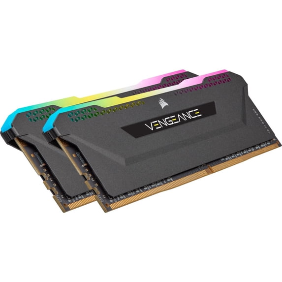 Corsair Vengeance RGB Pro SL 16GB (2x8GB) DDR4 DRAM 3600MHz C18 Memory Kit, Black
