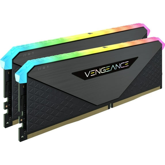 Corsair Vengeance RGB RT 32GB (2 x 16GB) DDR4 DRAM 3200MHz C16 Memory Kit, Black