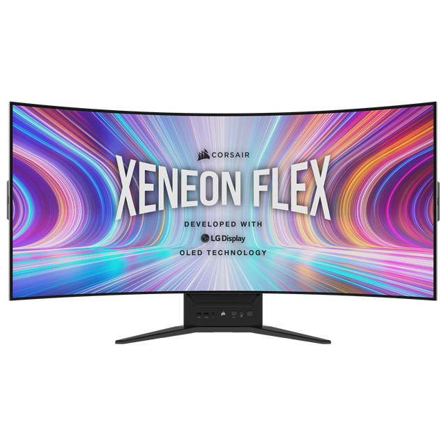 CORSAIR XENEON FLEX 45WQHD240 45-Inch OLED (3440 x1440) 240Hz Bendable Gaming Display - G-SYNC Compatible - FreeSync™ Premium