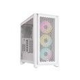 thumbnail image 1 of CORSAIR iCUE 4000D RGB AIRFLOW Mid-Tower Case, True White - 3x AF120 RGB ELITE White Fans - iCUE Lighting Node PRO Controller - High-airflow Design, 1 of 20