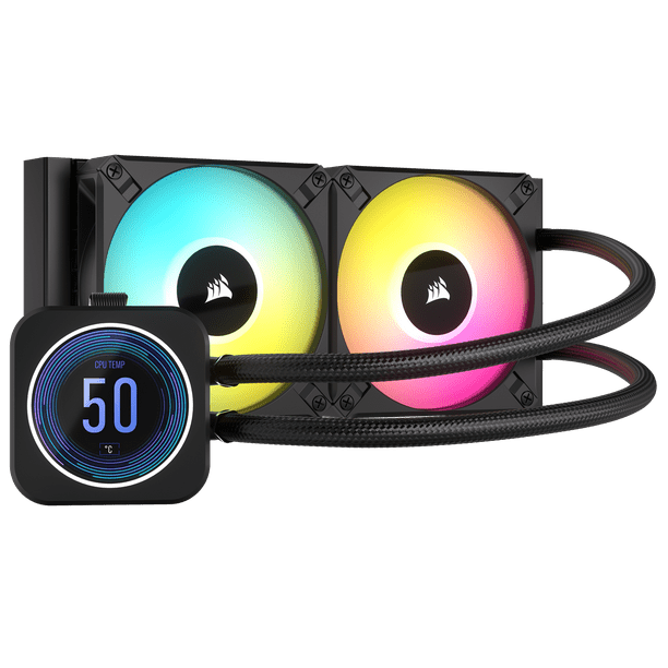 Corsair iCUE H100i Elite LCD XT Liquid CPU Cooler IPS LCD Screen