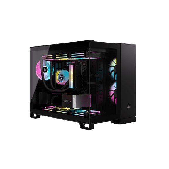 Corsair iCUE LINK 2500X RGB Micro ATX Dual Chamber PC Case Black CC9011267WW