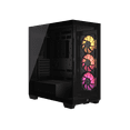 thumbnail image 1 of CORSAIR iCUE LINK 3500X RGB Tempered Glass Mid-Tower PC Case – 3x Pre-Installed RX120 RGB Fans – Reverse Connection Motherboard Compatible – Fits up to 10x 120mm Fans, 1 of 8