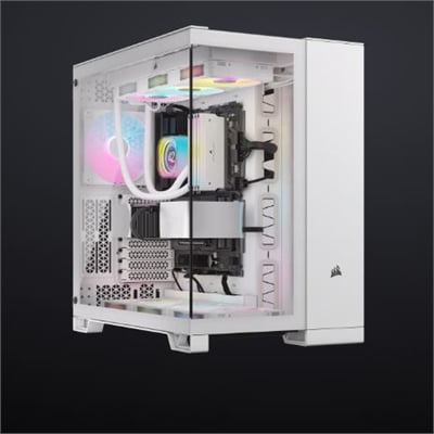 Corsair iCUE LINK 6500X RGB Mid-Tower ATX Dual Chamber PC Case White CC9011270WW