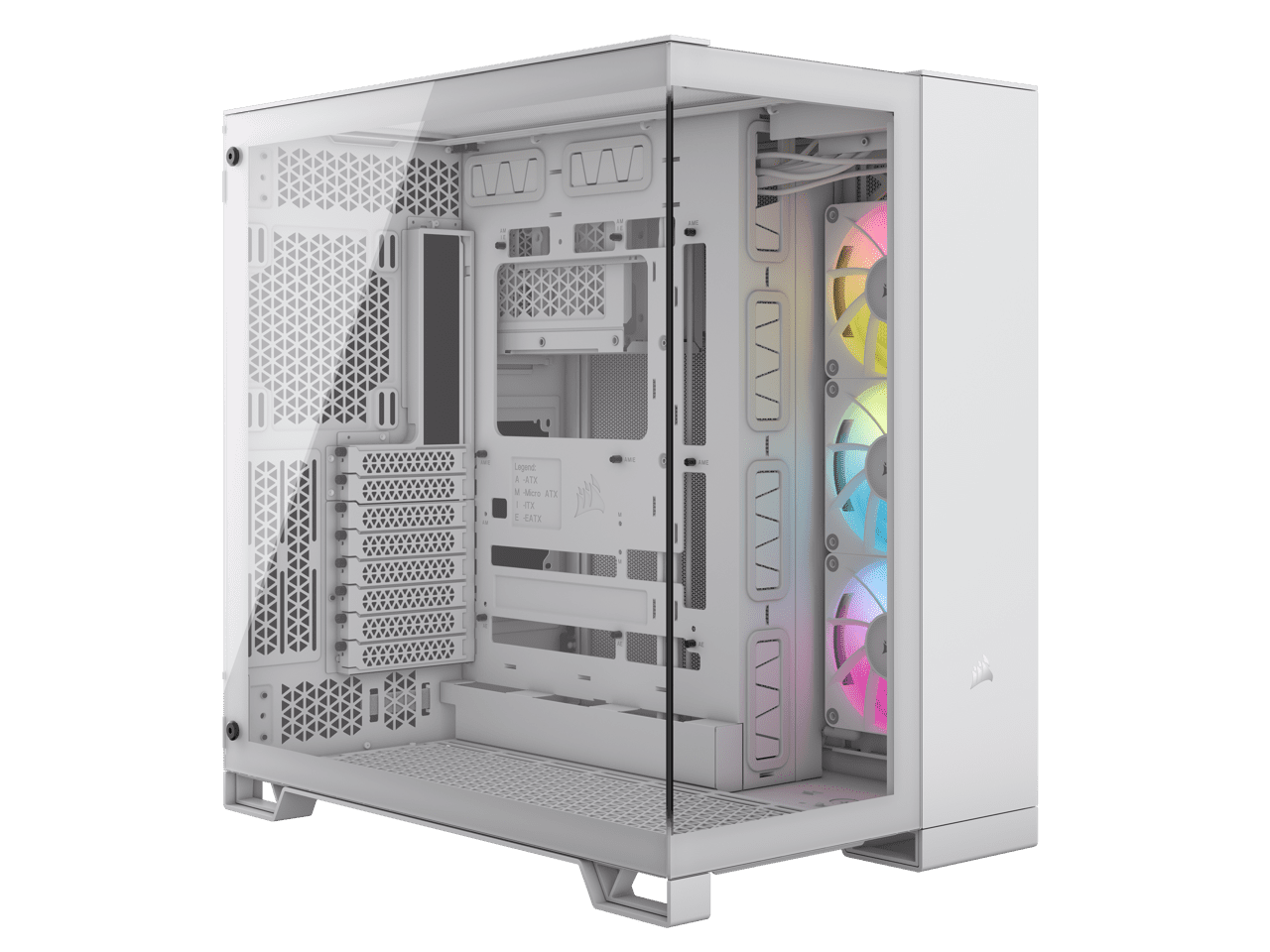 Corsair 6500X ホワイト PCケース Amazon.com: CORSAIR 6500X Tempered Glass Mid-Tower ATX PC Case