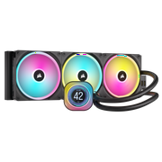 CORSAIR iCUE LINK H170i LCD Liquid CPU Cooler - QX140 RGB Fans - Large 420mm Radiator - Fits Intel LGA 1700, AMD AM5 - iCUE LINK System Hub Included