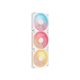 thumbnail image 1 of CORSAIR iCUE LINK LX120-R RGB 120mm PWM Reverse Fans Starter Kit - White – Reverse Fan  Blade - Dual Light Loops - Easy iCUE LINK Connectivity - Magnetic Dome Bearing, 1 of 9