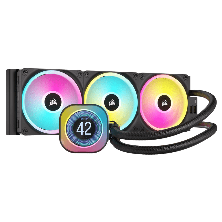 CORSAIR iCUE Link H150i LCD Liquid CPU Cooler - 360mm AIO CORSAIR iCUE Link H150i LCD Liquid CPU Cooler - 360mm AIO