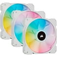 thumbnail image 1 of CORSAIR iCUE SP120 RGB ELITE Performance 120mm White PWM Triple PC Fan Kit with iCUE Lighting Node (Pack of 3), 1 of 10