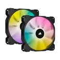 thumbnail image 1 of CORSAIR iCUE SP140 RGB ELITE Performance 140mm PWM Dual Fan Kit with Lighting Node CORE, CO-9050111-WW, 1 of 8