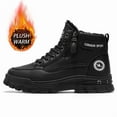 thumbnail image 1 of CORSANU SPORT 2025 Winter Men's Velvet Mid Top Waterproof Snow Shoes with Soft Bottom Zipper mid 90 shoes Slouchy Boots Footwear botas para hombres cowboy boots men Closed Bota Hs88Khaki, 1 of 9