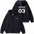 thumbnail image 1 of CORTIS Color Outside The Lines Album Hoodies, zip up hoodie 56% cotton 44% polyester, 1 of 4