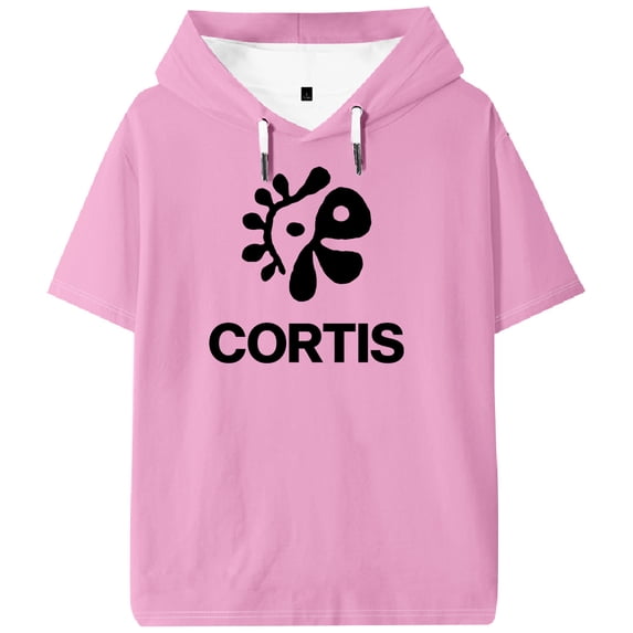 CORTIS Logo Hooded T-shirt Short Sleeve Tee Women Men Outdoor Streetwear Tops