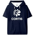 thumbnail image 1 of CORTIS Logo Hooded T-shirt Short Sleeve Tee Women Men Outdoor Streetwear Tops, 1 of 2