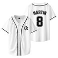 thumbnail image 1 of CORTIS Merch Baseball Jersey V-Neck Short Sleeve Button-up Shirts Women Men Streetwear Tops, 1 of 3