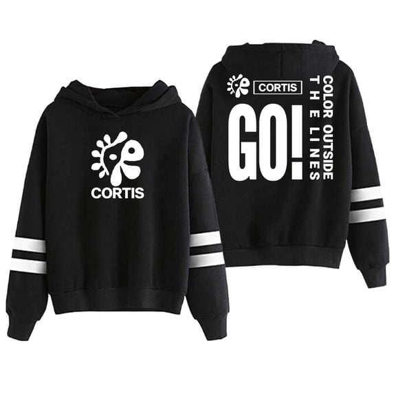 CORTIS Outside The Lines Album Pocketless Parallel Bars Sleeve Streetwear Women Men Hooded Sweatshirt