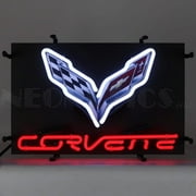 CORVETTE C7 JUNIOR NEON SIGN WITH BACKING   5SMC7J