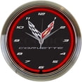thumbnail image 1 of CORVETTE C8 NEON CLOCK – 8CORV8, 1 of 1