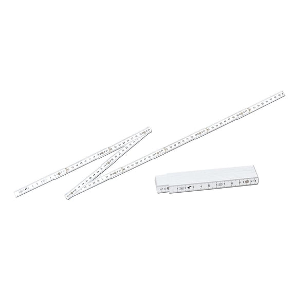 CORVUS 600010 Folding Rule 1,0 M, White