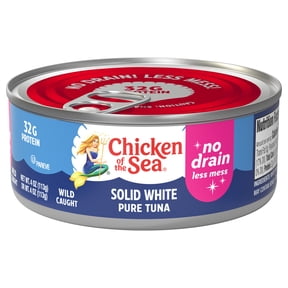 Chicken of the Sea Solid White Pure Albacore Tuna, No Drain 4 oz