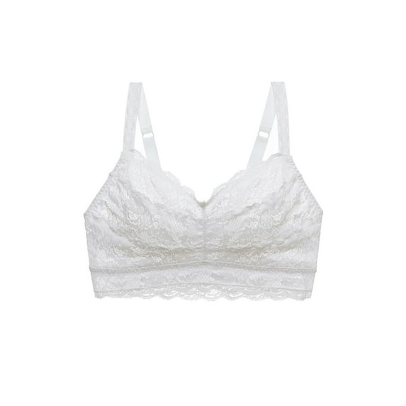 COSABELLA Intimates White Power Mesh Lining Bralette Bra XL