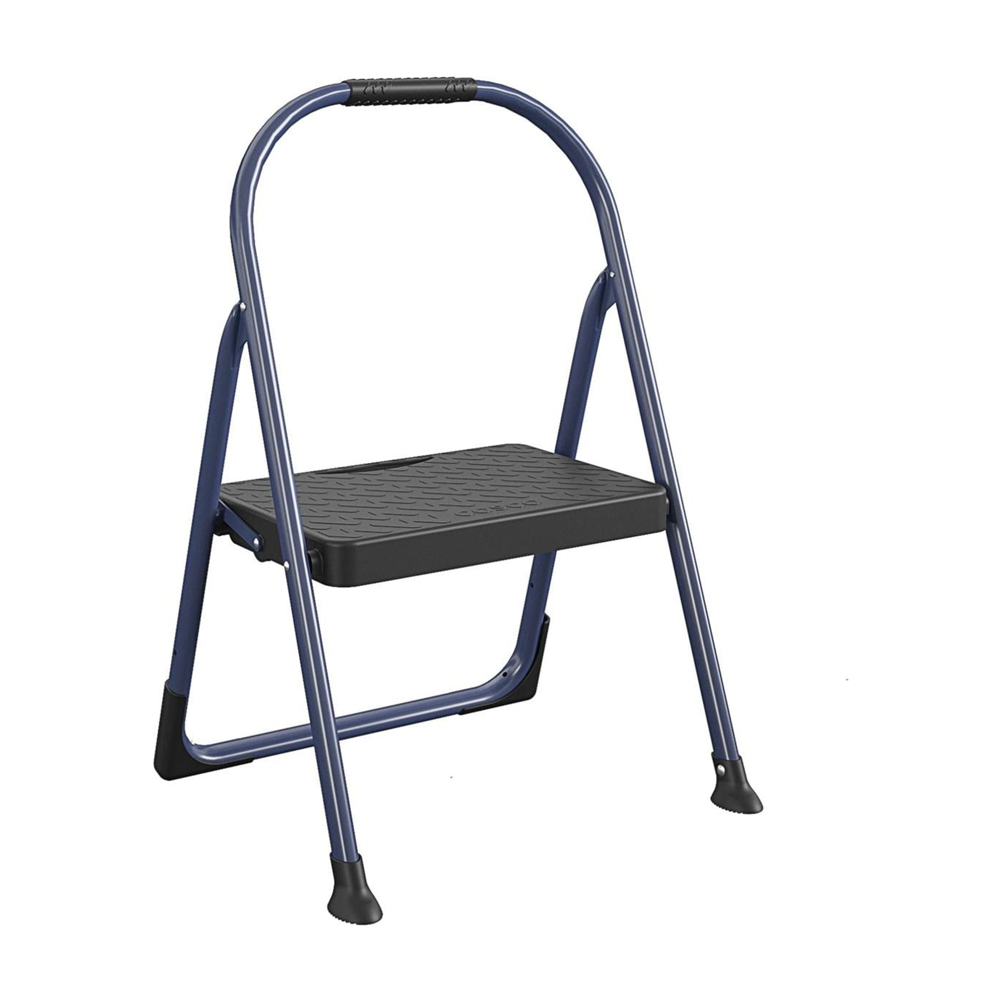 COSCO 1-Step Folding BIG Step Steel Step Stool, 225 lb. Weight Capacity, ANSI Type II, Navy